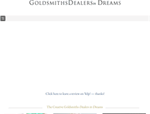 Tablet Screenshot of goldsmithsdealersindreams.com